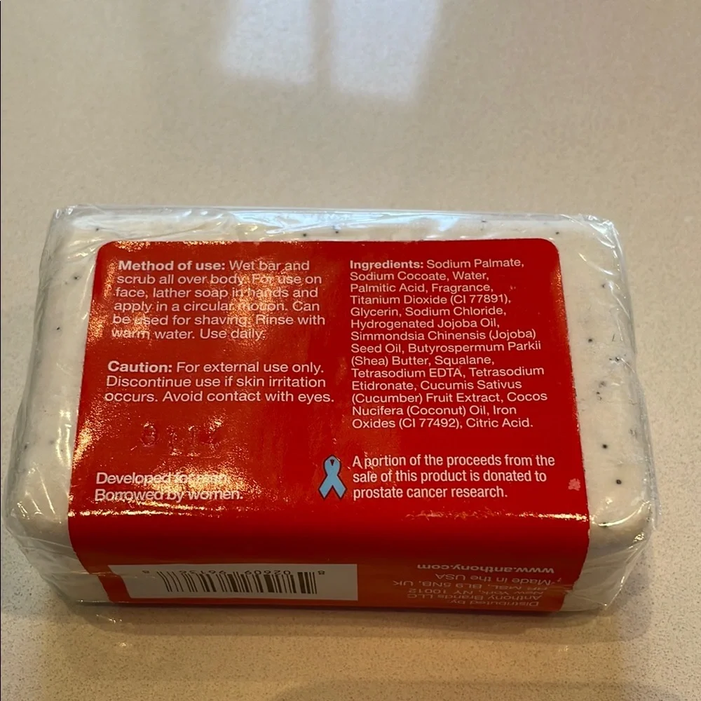 🆕 Anthony Exfoliating Cleansing Bar Soap for Men, All Skin Types, 7 Oz
